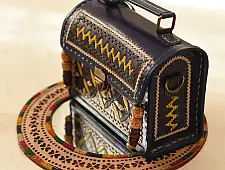 Be Nomadic | Kutchi Embroidered Leather Sling Handbag