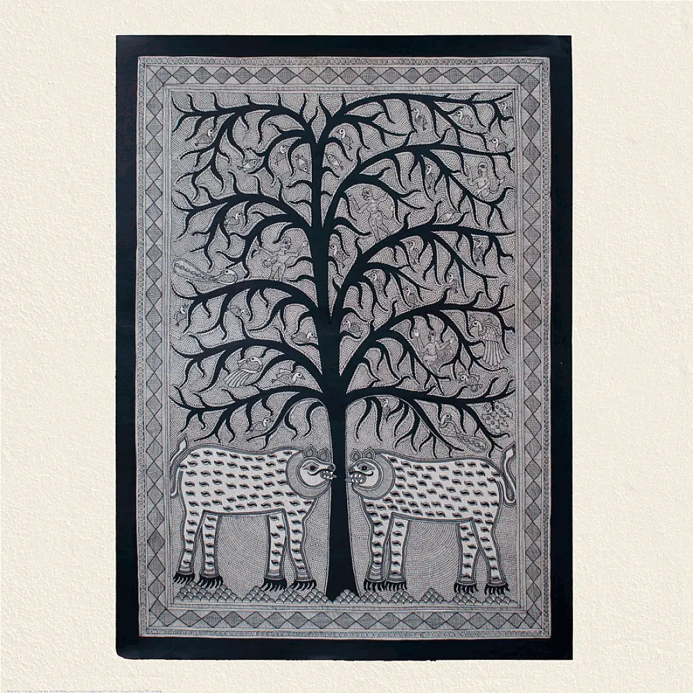 shop Madhubnai Painting- Tree of life price 