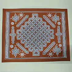 Mandana Art - Painting -  A Mat Design