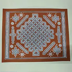 Mandana Art - Painting -  A Mat Design