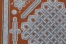 Mandana Art - Painting -  A Mat Design