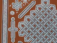 Mandana Art - Painting -  A Mat Design