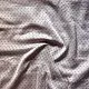 Hand Woven Fabric - Off White With Red Dots