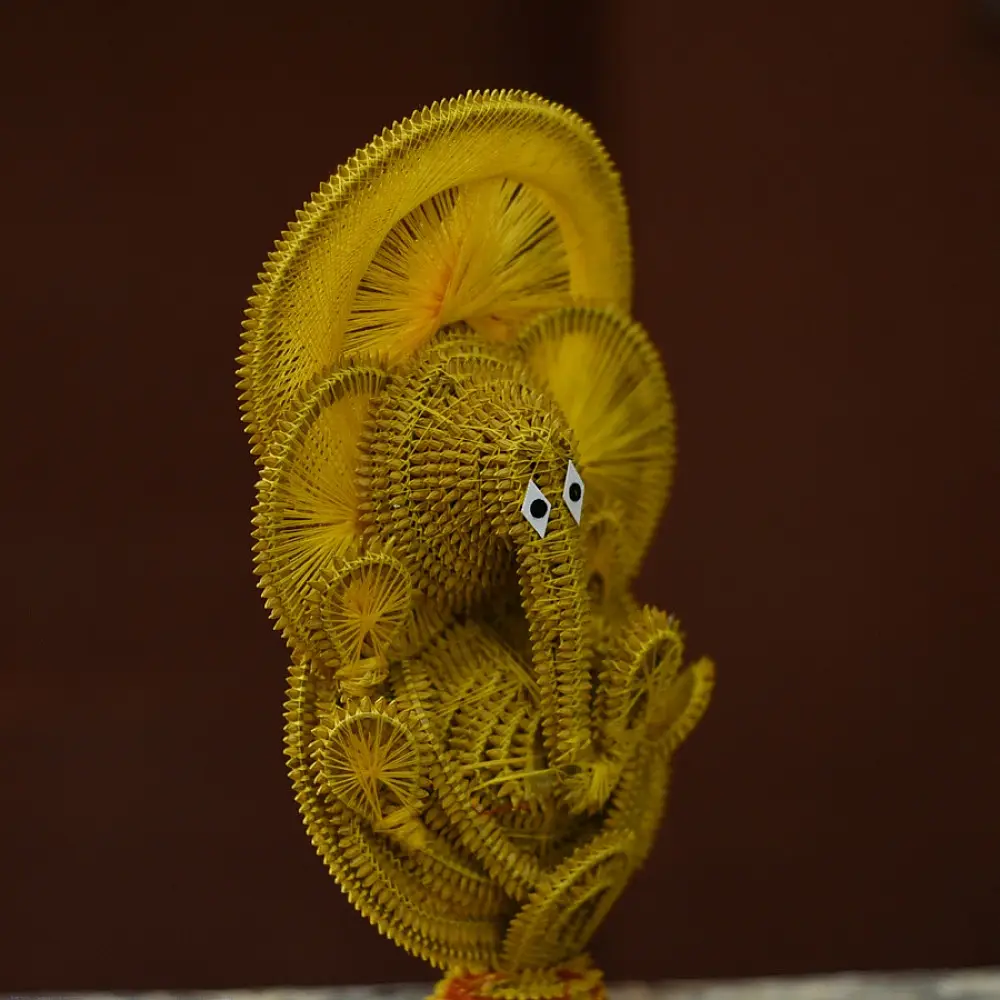 Shop Handmade dhaan murti - Paddy Craft | Ganeshji ( Yellow ) 