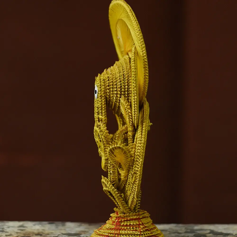 Shop Handmade dhaan murti - Paddy Craft | Ganeshji ( Yellow ) 