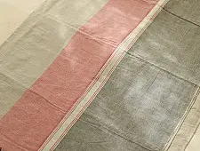 Sadaa . सदा ✡ Begampuri Handloom Pure Cotton Saree - Grey