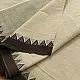 handloom begampuri pure cotton saree in natural grey with bright red and black woven temple borders   