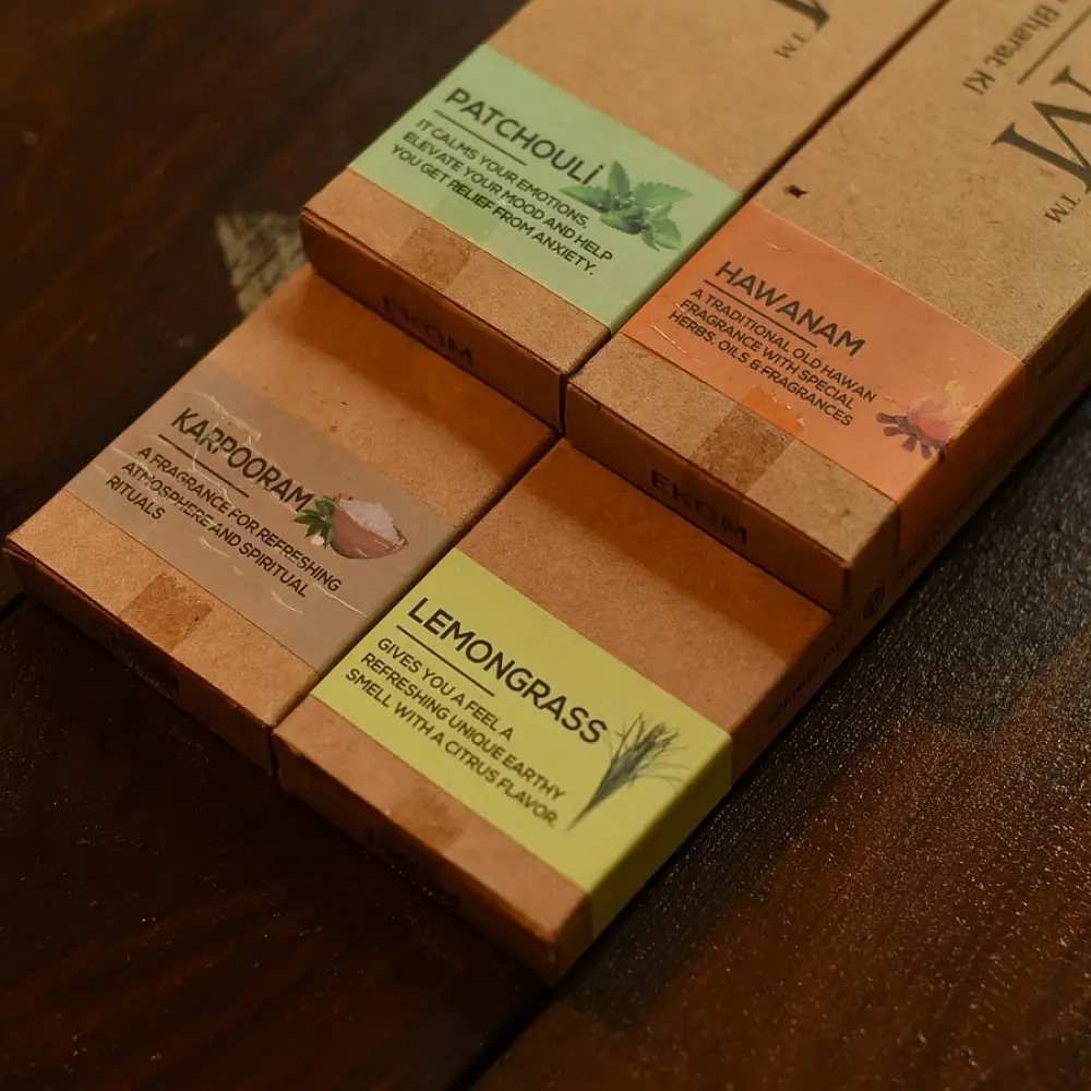 Shop Patchouli + Hawanam + Karpooram + Lemongrass ~ Incense Sticks Handcrafted With Natural Herbs new ( Set of Four )