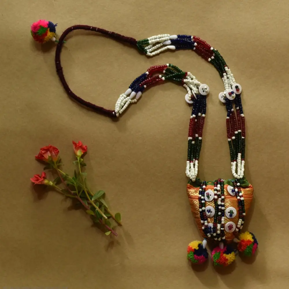 Handmade Banjara Bead Long Necklace