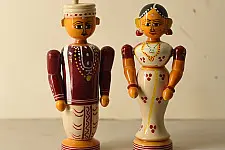 Etikoppaka | Wooden Toy ~ Married Couple 