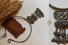 Kanupriya ~ White Metal Vintage Necklace