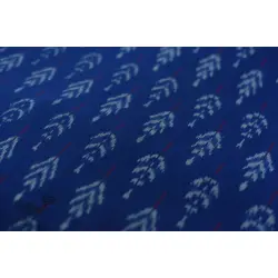 Ikat Handloom Cotton Fabric - Blue