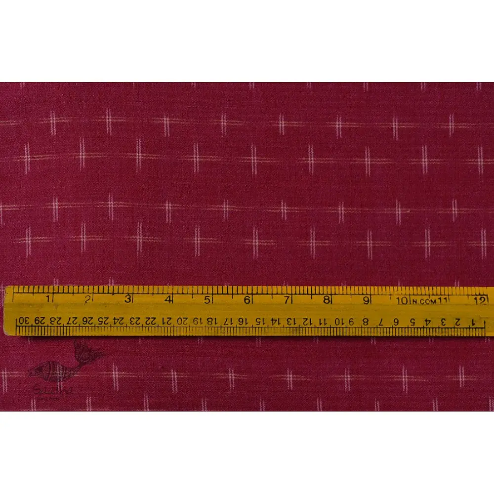 Shop Handloom ikat cotton red fabric