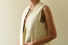 Shweta . श्वेता | Off White Shrug | Handwoven Pure Cotton 