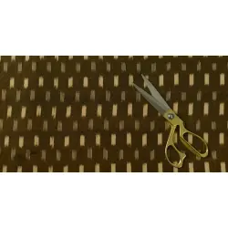 Ikat Handwoven Cotton Fabric - Brown