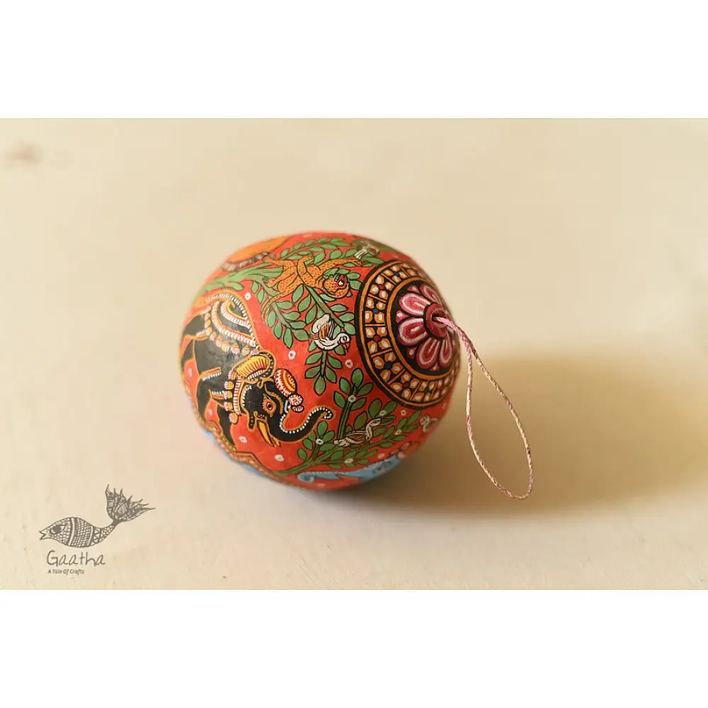 shop Hand Painted Animal on Hanging Coconut