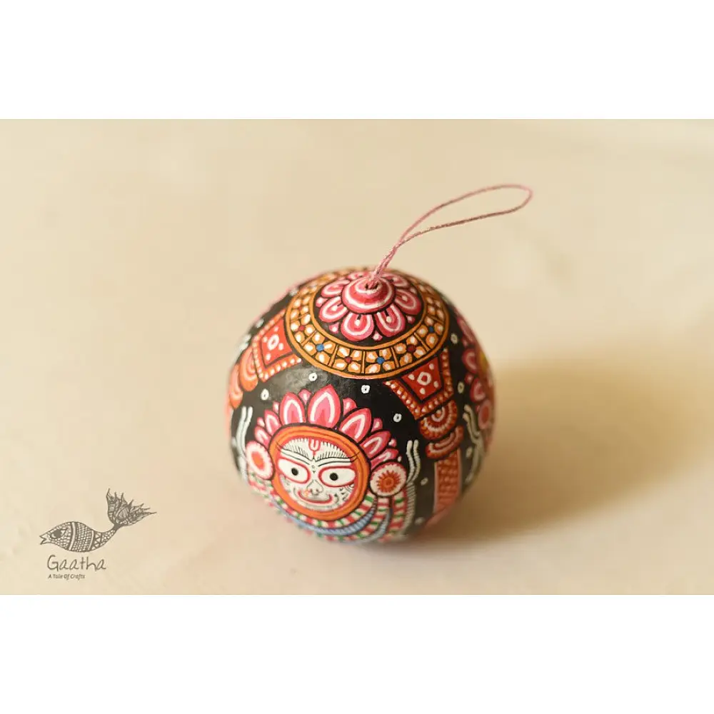 shop Pattachitra Painted - Hanging Jagannath Coconut 
