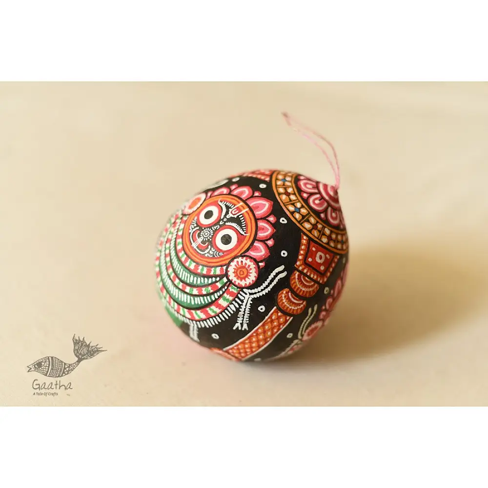 shop Pattachitra Painted - Hanging Jagannath Coconut 