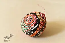 Pattachitra ~ Hand Painted Jagannath Hanging Coconut
