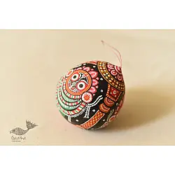 Pattachitra ~ Hand Painted Jagannath Hanging Coconut