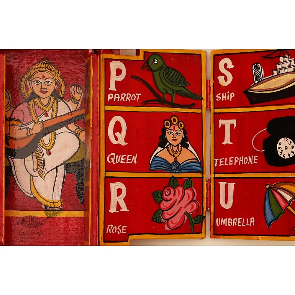 कथनिक ☀ Kaavad ~ School { Red 29 cm } ~ 114