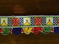 Shubh-Laabh | Glass Bead Door Toran - Squares Design
