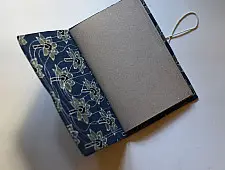 Ajrakh Pothi Diary  ( 9 X 6 in ) ☙ Lotus Motif