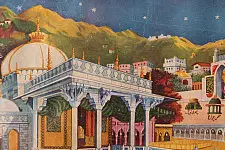 Memory Lines | Indian Antique Print  ( With Frame) - Ajmer Sharif