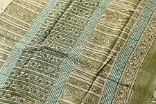 Indigenous Impressions ❣ Bagru Block Printed Cotton Saree  - Flower Motif