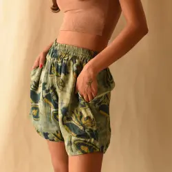 Shorts | Batik Block Printed Modal Silk Short ( Two Options )