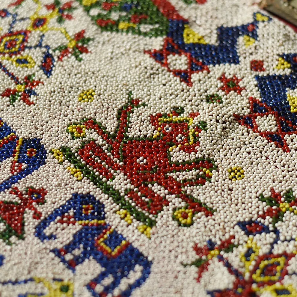 Gujrat Bead Work - Old & Antique Wall Hanging - Ganesha