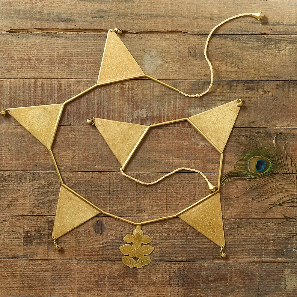 shop Brass Handmade Toran -Triangle 