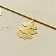 handmade brass toran door hanging featuring scalloped circular brass discs linked on a brass chain with a central floral pendant drop   