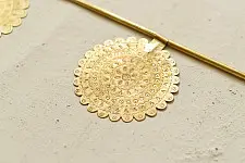 Ahar ~ Brass Handmade Toran - Round