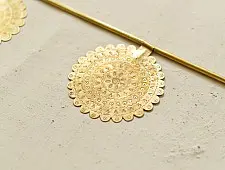 Ahar ~ Brass Handmade Toran - Round