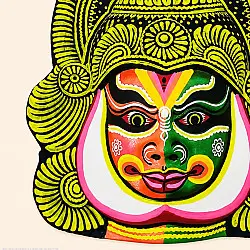 Mukhauta . मुखौटा : Handmade Wall Hanging Chau Mask - B