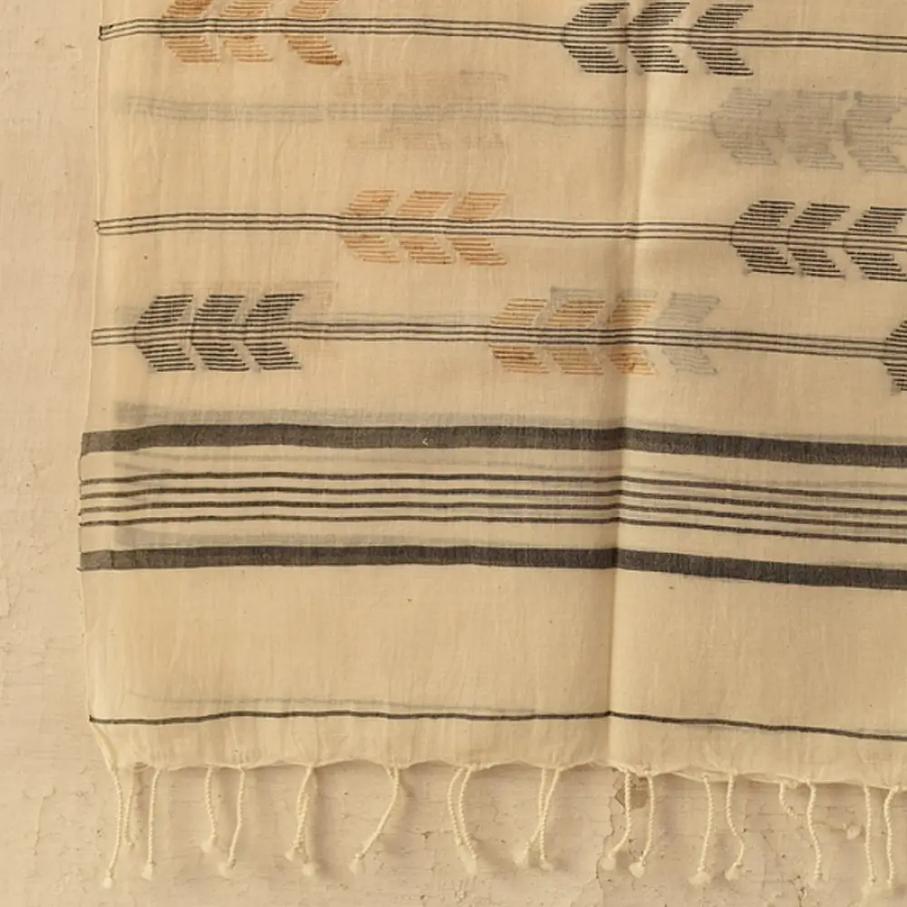 shop Handloom Soft Cotton Jamdani Stole