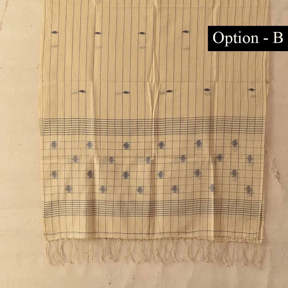 shop Handloom Soft Cotton Jamdani Stole