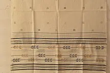 Aamaya . आमाया | Handloom Soft Cotton Jamdani Stole (Two Options) - Off White