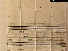 Aamaya . आमाया | Handloom Soft Cotton Jamdani Stole (Two Options) - Off White