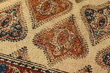 A finite infinity ❧ Kalamkari Natural Color Dhurrie ( 2 X 3 Feet)