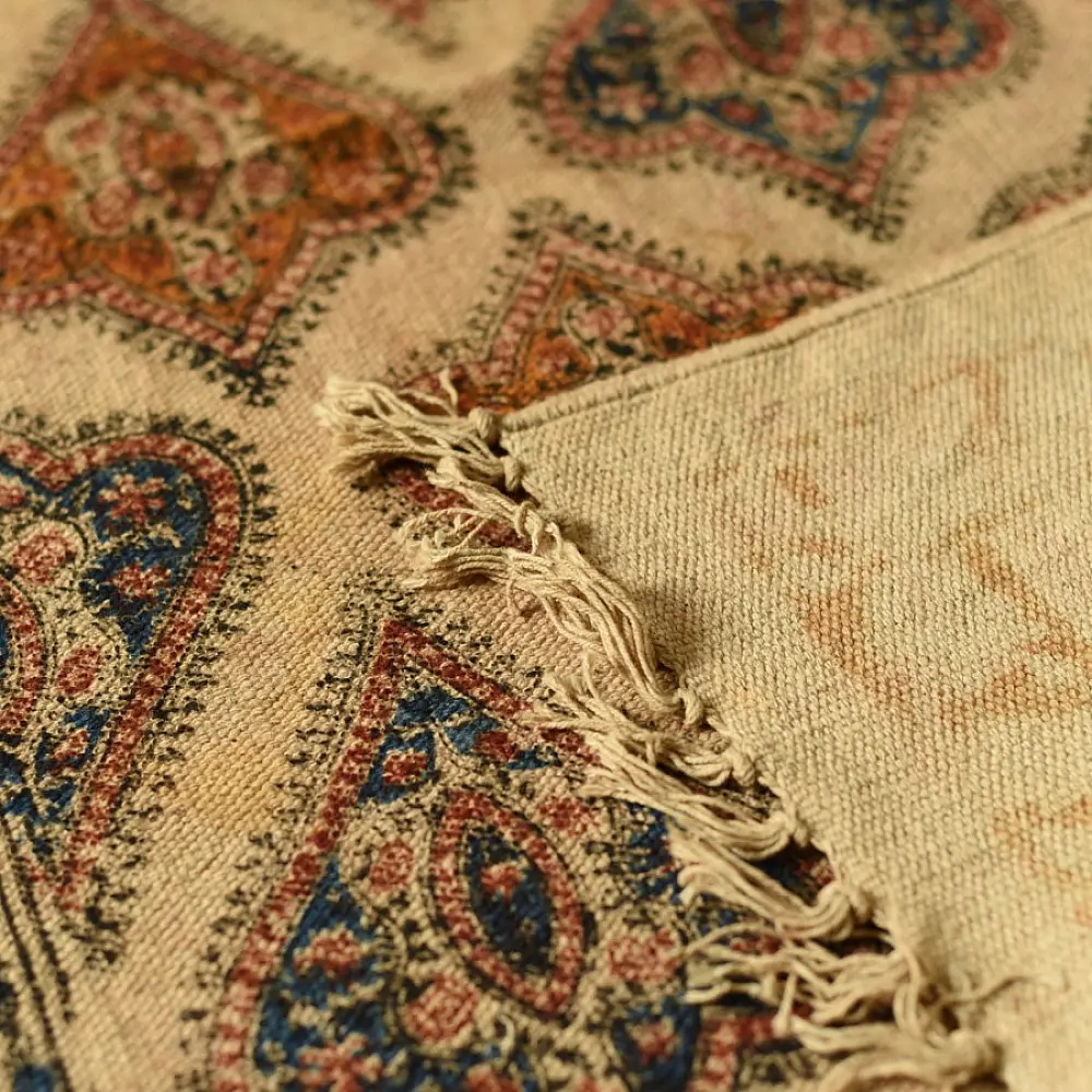 shop Kalamkari Natural Color Dhurrie