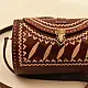 shop Kutchi Embroidered Leather round Bag 