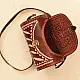 shop Kutchi Embroidered Leather round Bag 