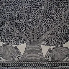Aripan | Madhubnai Painting - Tree of life Kalp Vriksh