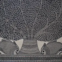 Aripan | Madhubnai Painting - Tree of life Kalp Vriksh