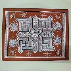 Mandana Art - Painting -  Four Swastik