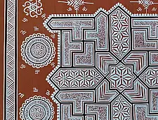 Mandana Art - Painting -  Four Swastik