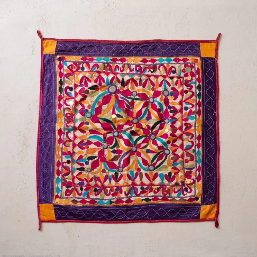 Hand Rabari Embroidery - Kutchi Old Wall Piece