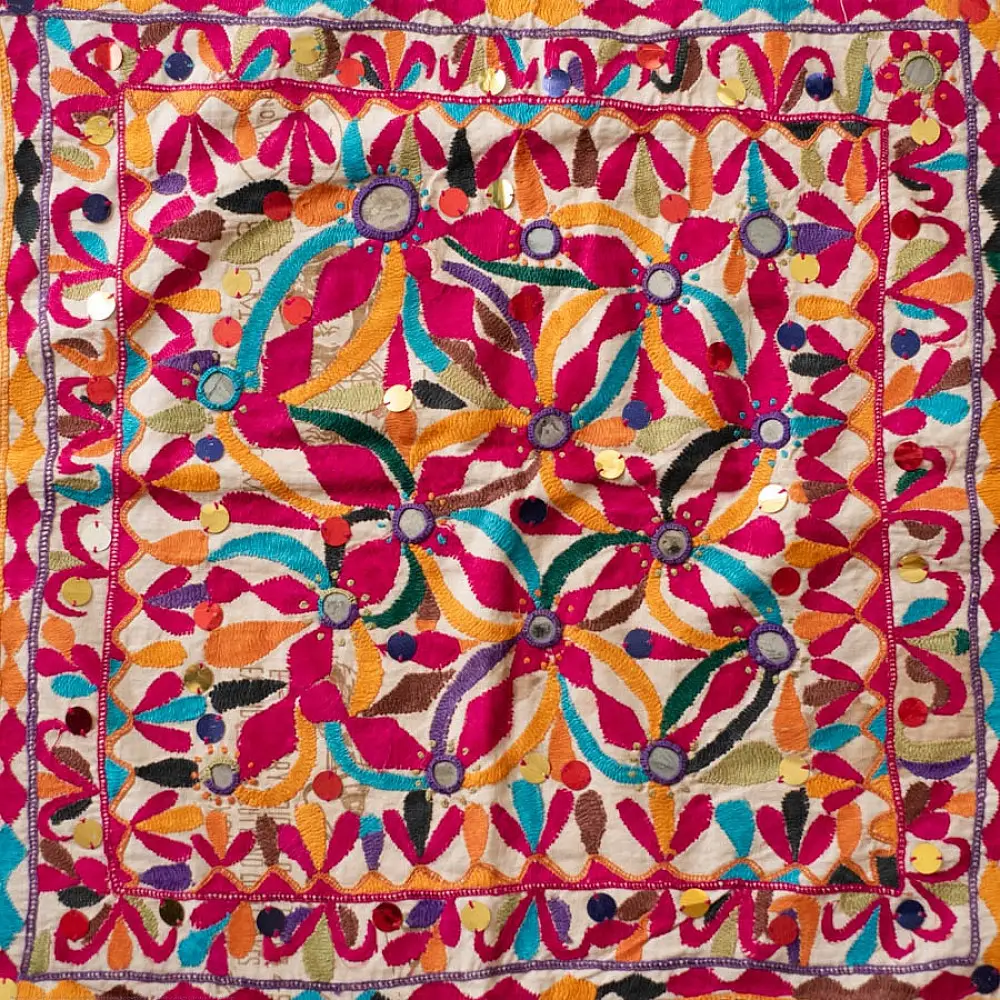 Hand Rabari Embroidery - Kutchi Old Wall Piece
